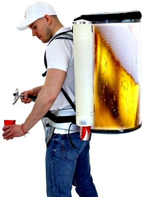 La mochila dispensador bebidas sirve para bebidas fríos, calientes ó hirviendos como también para bebidas con o sin gas (CO2).
